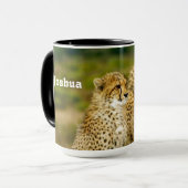 Mug Photo de Wildlife Cheetah (Devant gauche)