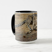 Mug Photo de Wildlife Cheetah Running (Devant gauche)