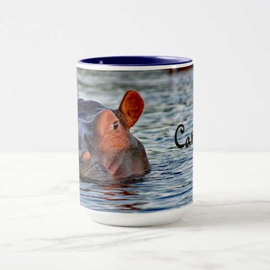 Mug Photo d'eau d'Hippo Faune (Centre)