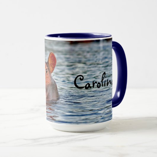 Mug Photo d'eau d'Hippo Faune (Devant droit)