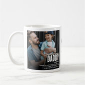 Mug Photo Définition 2 de PAPA drôle et mignon (Gauche)