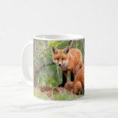 Mug Photo des kits adorables de renard rouge (Devant gauche)