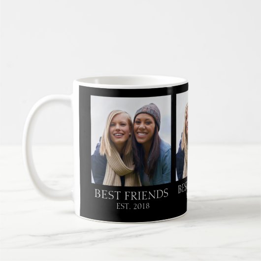 Mug Photo des meilleurs amis établis (Gauche)