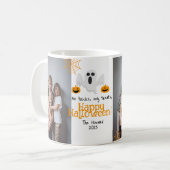 Mug Photo d'Halloween Joyeuse jack-o-lanterne citrouil (Devant gauche)