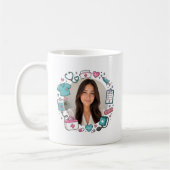 Mug Photo d'infirmière fantaisiste (Gauche)