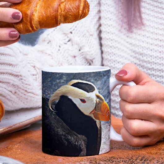 Mug Photo d'oiseau de mer de Puffin touffu