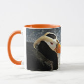 Mug Photo d'oiseau de mer de Puffin touffu (Gauche)