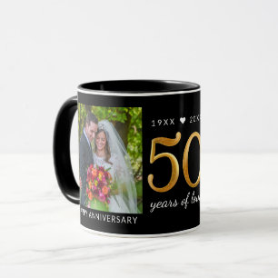 Mug Photo du 50e anniversaire 50 ans d'amour d'hier et
