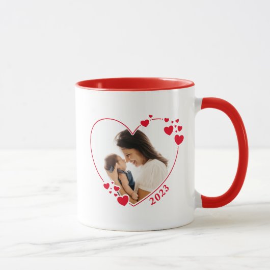 Mug photo du cadre cardiaque (Droite)