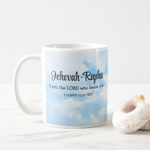 Mug Photo du ciel Je suis le Seigneur qui guérit Verse