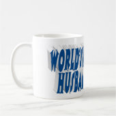 Mug Photo du mari avec texte bleu mer (Gauche)