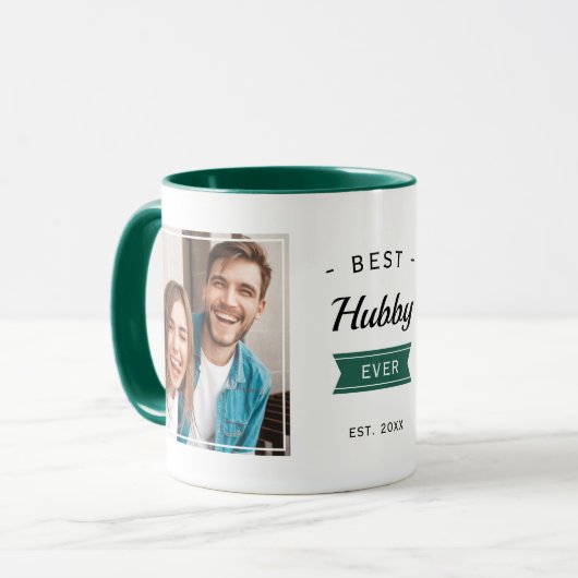 Mug Photo du meilleur mari de Hubby pour l'anniversair (Devant gauche)