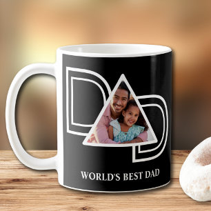 Mug Photo du Meilleur Papa du Monde Noir