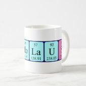 Mug Photo du nom périodique de la table Nicholaus (Devant droit)