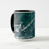 MUG PHOTO DU NORD-OUEST D'IMAGINAIRE D'HIVER DE GRUE (Devant gauche)