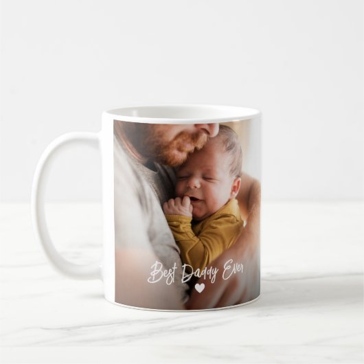 Mug Photo du plus mignon papa du monde (Gauche)