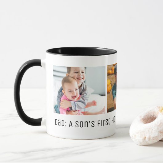 Mug Photo du premier amour de papa Fils  (Avec donut)
