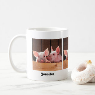Mug Photo d'un animal de porcelets roses mignons