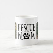 Mug Photo d'un Empreinte de patte noir Secouru Maman (Centre)