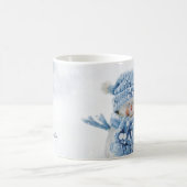Mug Photo d'un mignon bonhomme de neige en hiver - Noë (Centre)