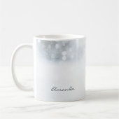 Mug Photo d'un mignon bonhomme de neige en hiver - Noë (Gauche)