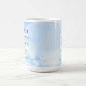 Mug Photo d'une Bible Ciel Bleu Nom du couplet et init (Centre)