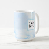 Mug Photo d'une Bible Ciel Bleu Nom du couplet et init (Devant droit)