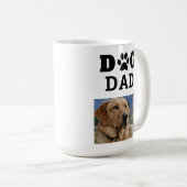 Mug Photo Empreinte de patte de Dog Papa (Devant droit)