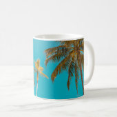 Mug Photo en angle bas des cocotiers (Devant droit)