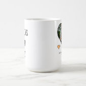 Mug Photo en forme de coeur avec/ messages personnalis (Centre)