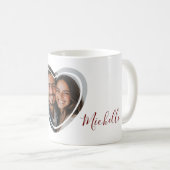 Mug Photo en forme de coeur Valentine (Devant droit)