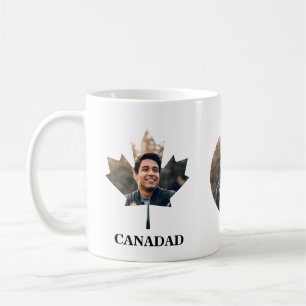 Mug Photo en forme de feuille d'érable sur mesure happ
