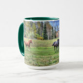 Mug Photo équine d'un amateur de chevaux sur un ranch  (Devant gauche)