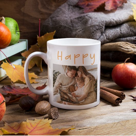 Mug Photo et Bon thanksgiving de collection moderne