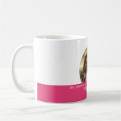 Mug Photo et message personnalisés Blanc et rose Mémoi (Gauche)