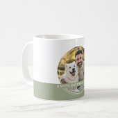 Mug Photo et message personnalisés blanc et vert Mémoi (Devant gauche)