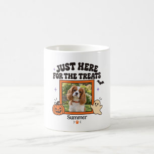 Mug Photo et nom de chien Halloween juste ici pour les