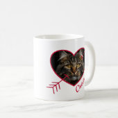 Mug Photo et nom personnalisé de l'animal de compagnie (Devant droit)