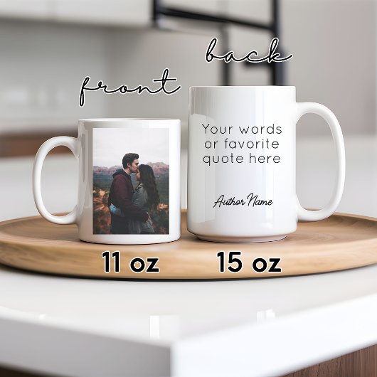 Mug Photo et nom personnalisés Mug, cadeau de Valentin