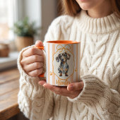 Mug photo et nom simple moderne d'animal de compag