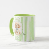 Mug photo et nom simple moderne de l'animal (Devant gauche)