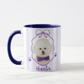 Mug photo et nom simple moderne de l'animal (Gauche)