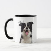 Mug photo et nom simple moderne de l'animal (Gauche)
