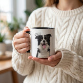 Mug photo et nom simple moderne de l'animal