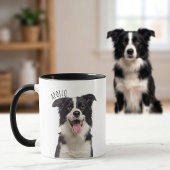 Mug photo et nom simple moderne de l'animal