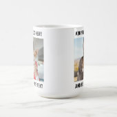 Mug Photo et texte ou nom personnalisés (Centre)