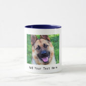 Mug Photo et texte personnalisés (Centre)