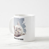 Mug Photo et texte personnalisés pour animaux de compa (Devant gauche)