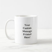 Mug Photo et texte personnalisés simples sur mesure (Gauche)