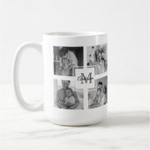 Mug Photo Famille Collage tendance Noir & Blanc Initia (Gauche)
